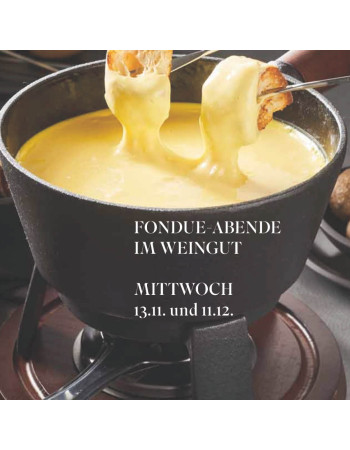 Käsefondue in der FRITZ Weinbar